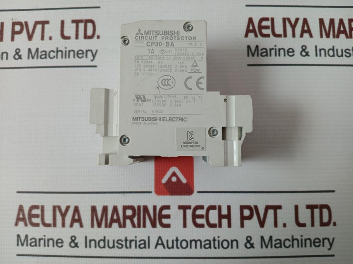 Mitsubishi Electric Cp30-ba Circuit Breaker 2Pole 220Vac 2.5Ka 40C 50/60Hz