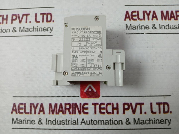 Mitsubishi Electric Cp30-ba Circuit Protector Pole 2 250Vac/125Vdc