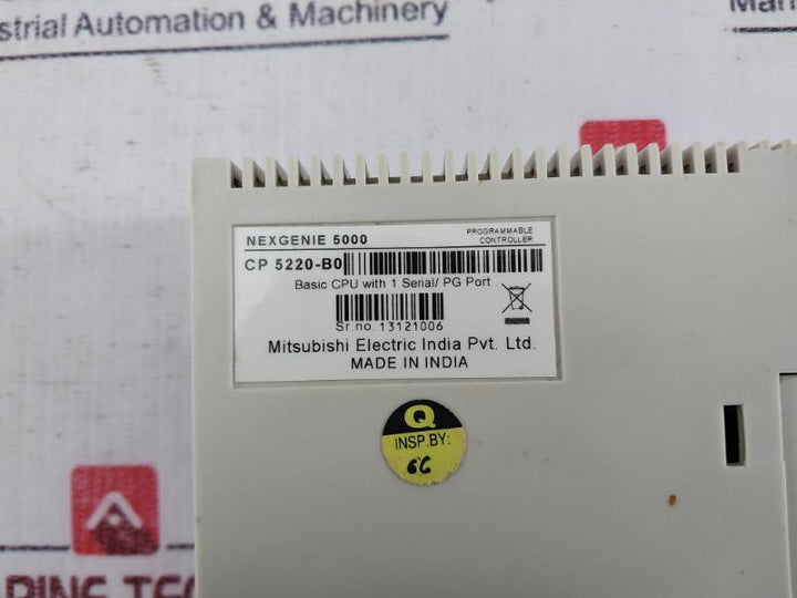Mitsubishi Electric Cp 5220-b0 Nexgenie 5000 Plc Basic Cpu With 1 Serial/Pg Port