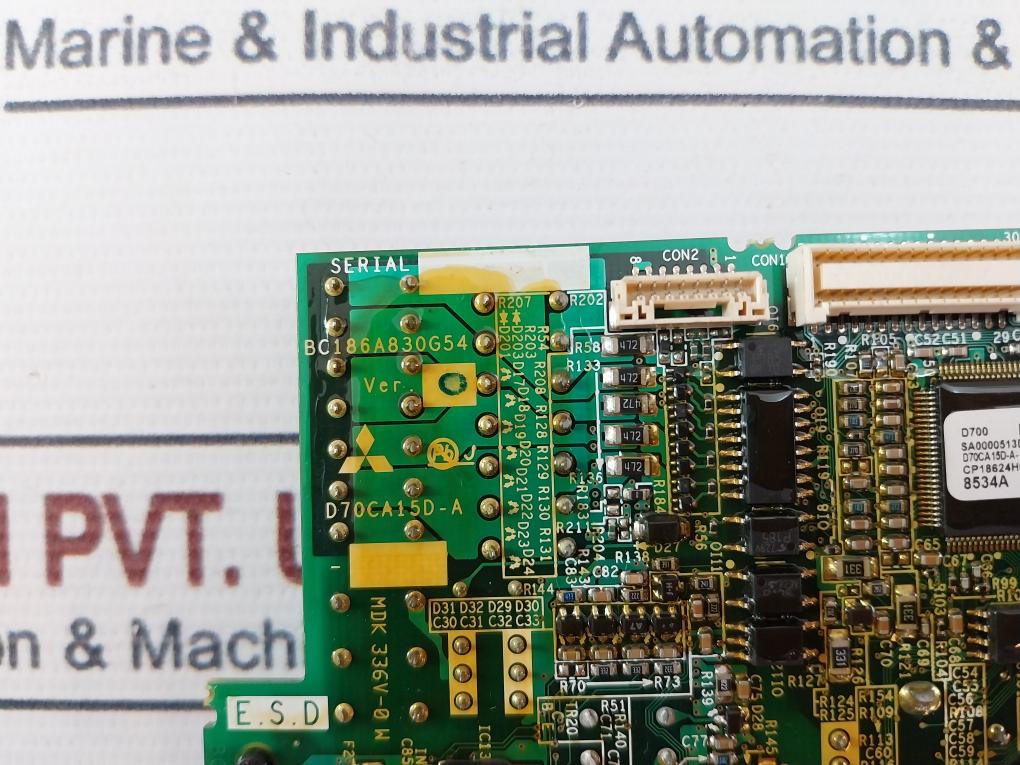 Mitsubishi Electric D70Ca15D-a Inverter Drive Control Board Ver: O