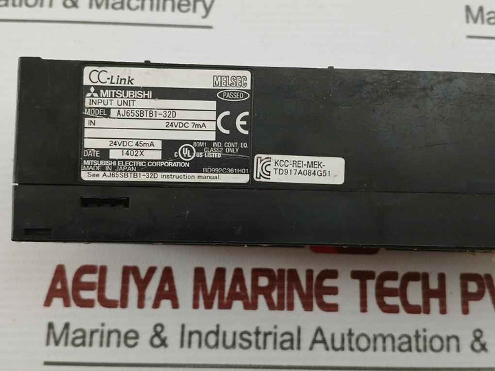 Mitsubishi Electric Digital Input Unit Aj65Sbtb1-32D