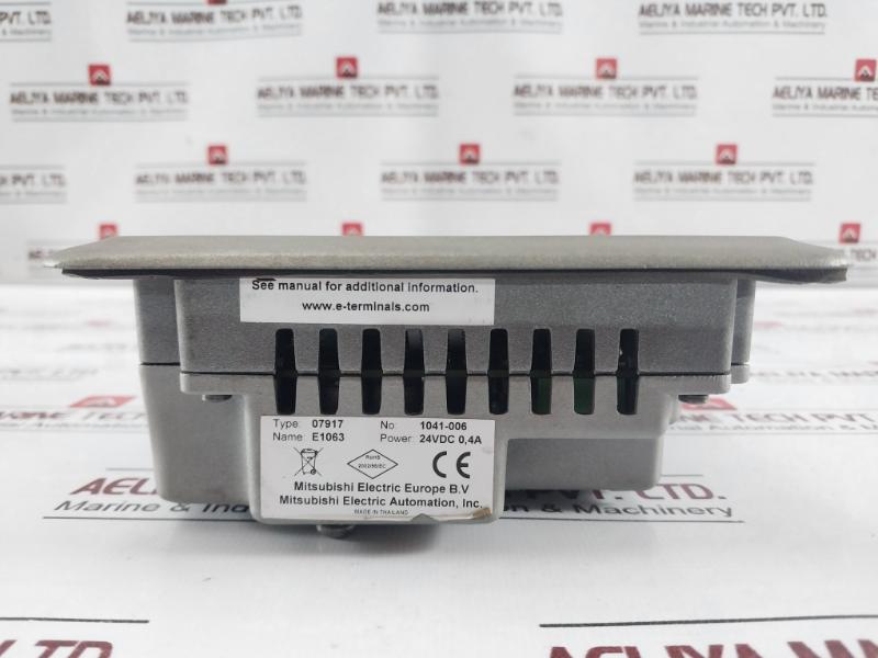 Mitsubishi Electric E1063 Graphic Touch Hmi Single Phase 1041-006 E207750