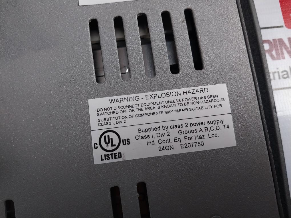 Mitsubishi Electric E1100 Hmi Operator Panel E207750 24Vdc 1,0A (Not Working)