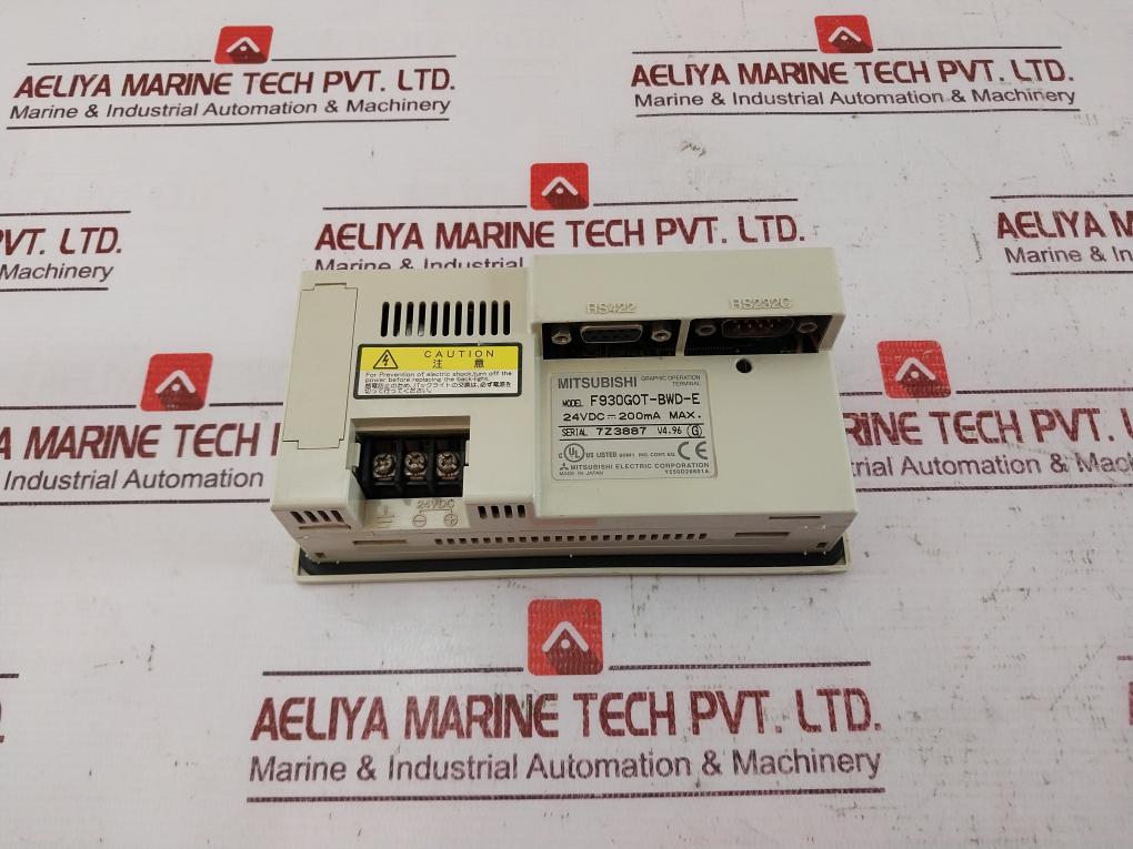 Mitsubishi Electric F930Got-bwd-e Graphic Operation Terminal 24Vdc