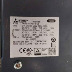 Mitsubishi Electric Fr-a840-90K-1-06 Inverter 3Ph Ac380-500Vmax 0.2-590Hz