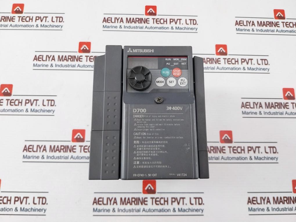Mitsubishi Electric Fr-d740-1.5k-cht Inverter 5.9a 3ph Ac380-480v 50/60hz