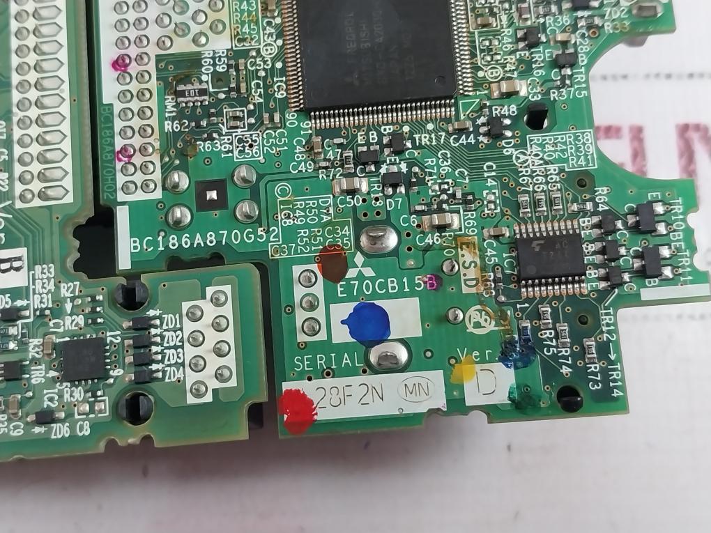 Mitsubishi Electric Fr-e7ty Inverter Drive Control Board Ver-d Bc186a839g51