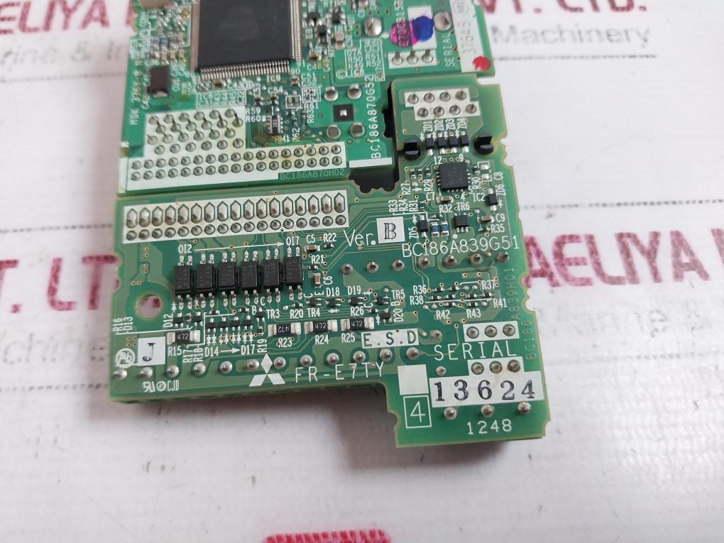 Mitsubishi Electric Fr-e7Ty Printed Circuit Board Card, Ver.B/D