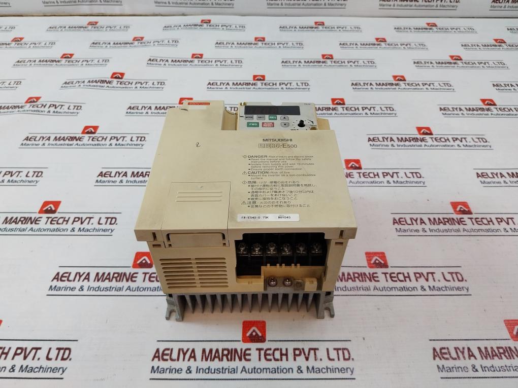 Mitsubishi Electric Freqrol-e500, Fr-e540-0.75K Inverter 3Ph Ac380-480V 50Hz