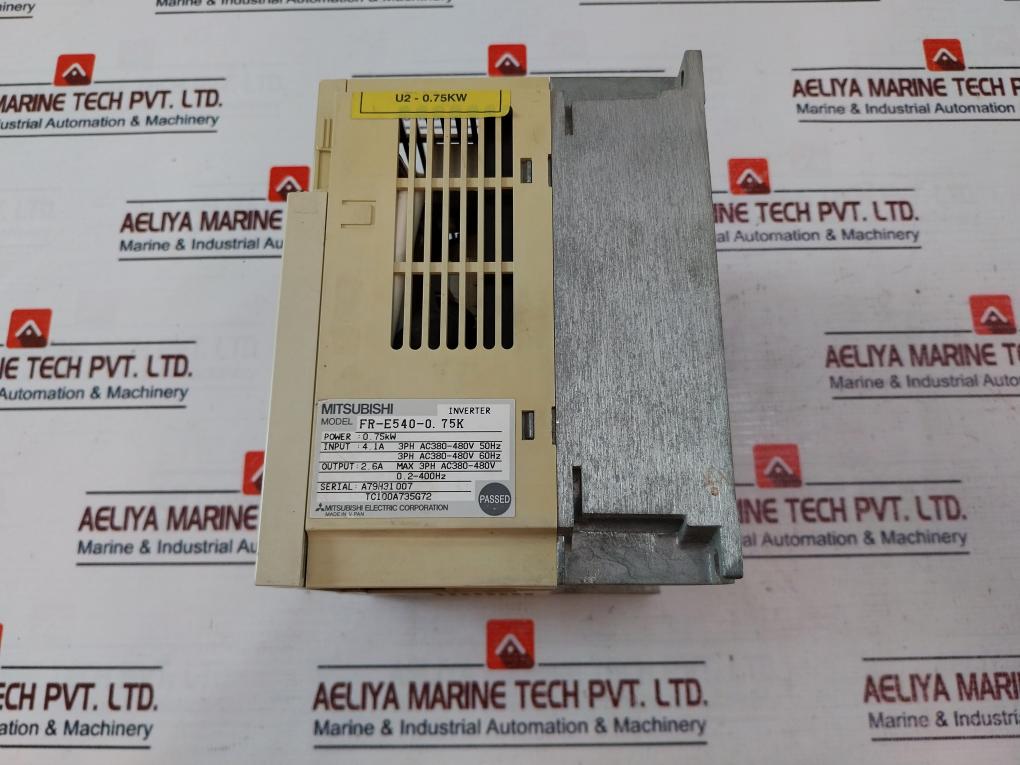 Mitsubishi Electric Freqrol-e500, Fr-e540-0.75K Inverter 3Ph Ac380-480V 50Hz