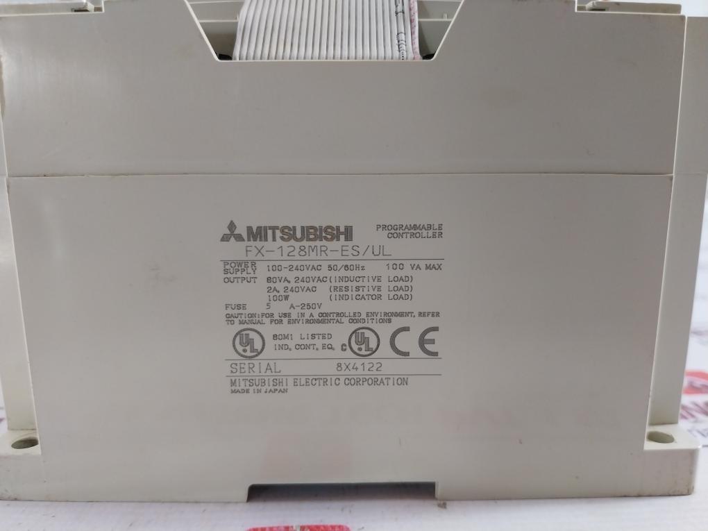 Mitsubishi Electric Fx-128mr-es/ul Programmable Controller 100 Va Max