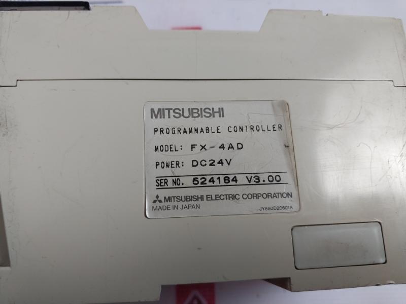 Mitsubishi Electric Fx-4ad Programmable Controller Dc 24v