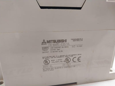 Mitsubishi Electric Fx-64Mt-ess/Ul Programmable Controller 100-240Vac 50/60Hz