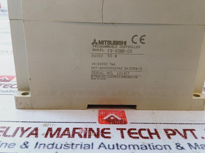 Mitsubishi Electric Fx-80mr-ds Programmable Controller 24vdc 7ma
