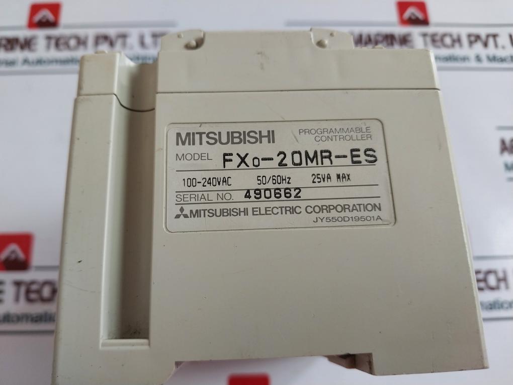 Mitsubishi Electric Fx0-20Mr-es Programmable Controller 100-240Vac 50/60Hz 25Va