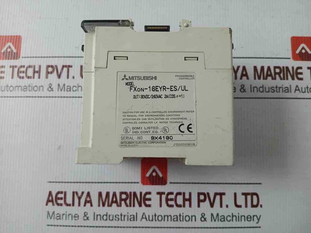 Mitsubishi Electric Fx0n-16eyr-es/ul Plc Extension Module 30vdc/240vac 2a
