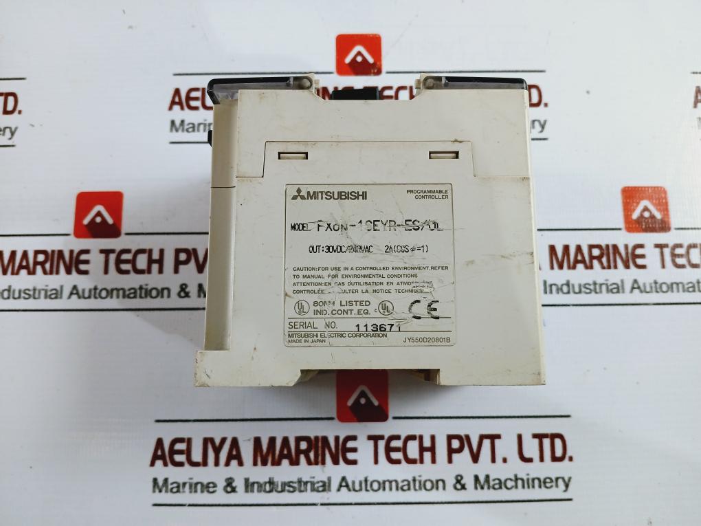 Mitsubishi Electric Fx0n-16eyr-es/ul Programmable Controller 30vdc/240vac 2a