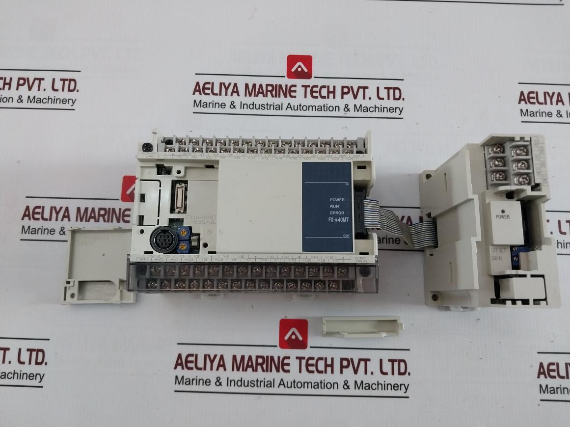 Mitsubishi Electric Fx1N-40Mt-ess/Ul Melsec Programmable Controller W/Fx2N-2Ad