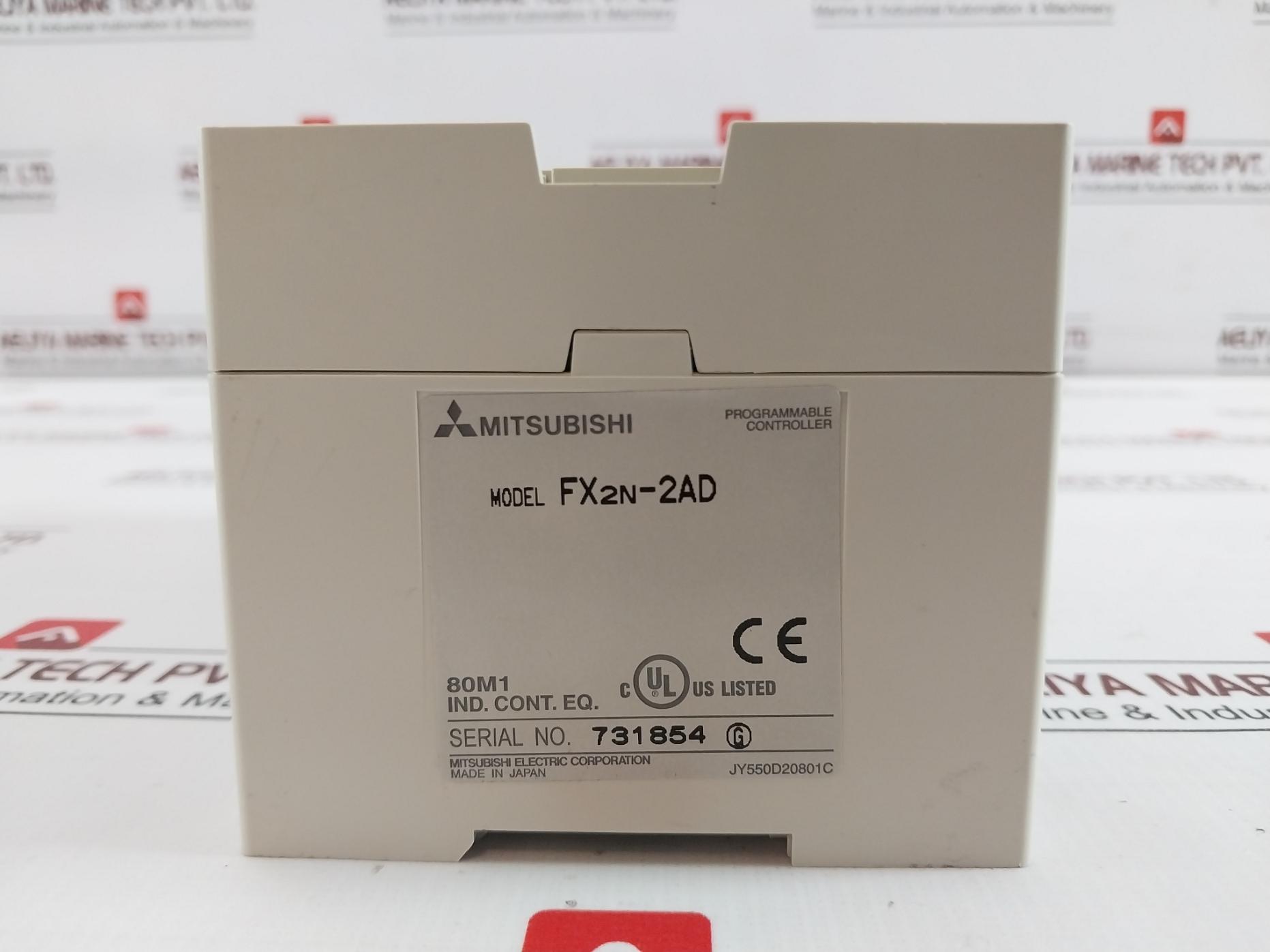 Mitsubishi Electric Fx1N-40Mt-ess/Ul Melsec Programmable Controller W/Fx2N-2Ad