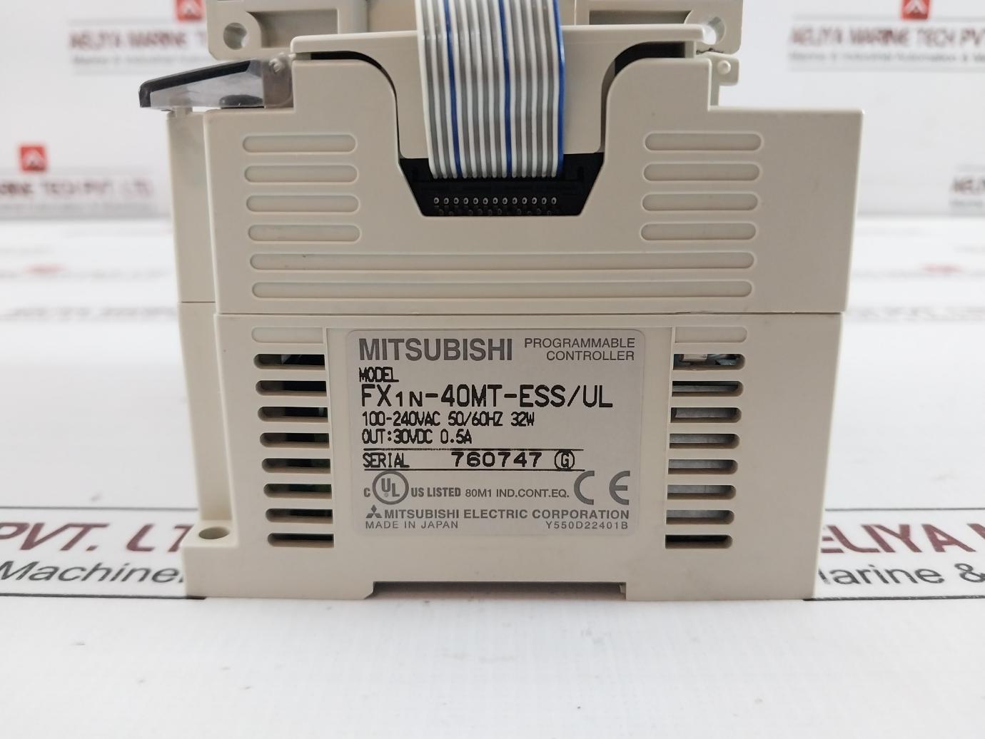 Mitsubishi Electric Fx1N-40Mt-ess/Ul Melsec Programmable Controller W/Fx2N-2Ad