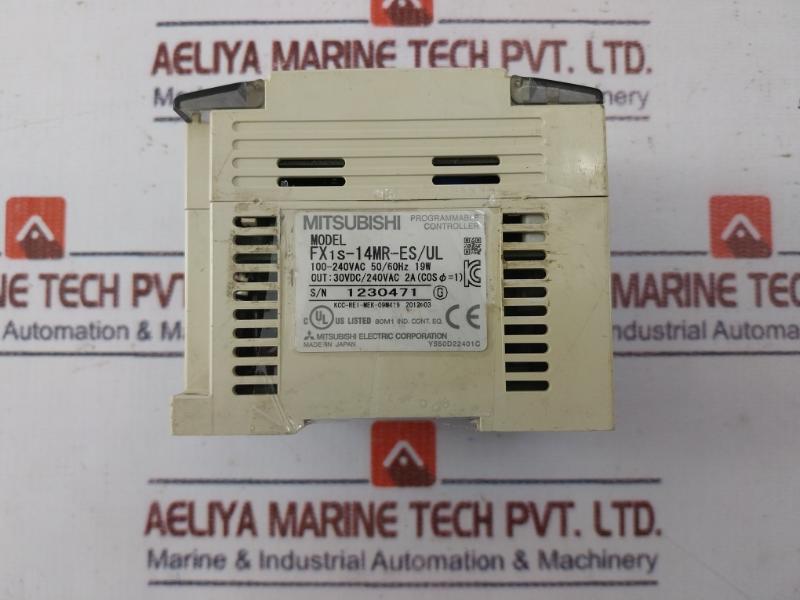 Mitsubishi Electric Fx1S-14Mr-es/Ul Melsec Programmable Controller 30Vdc/240Vac