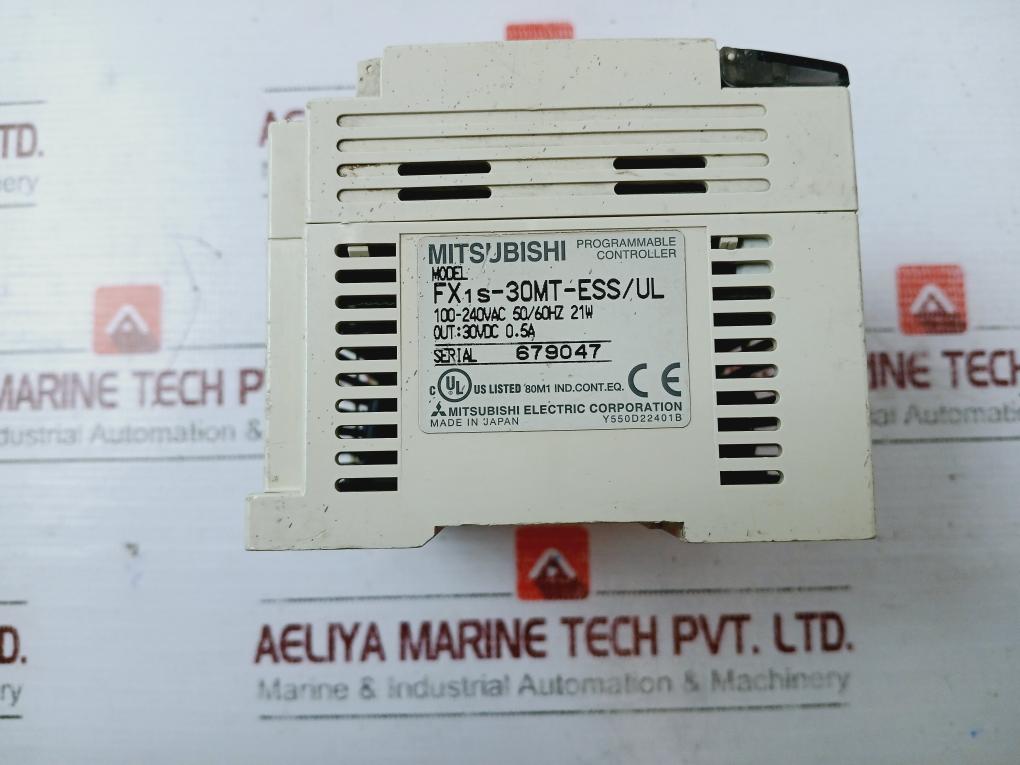 Mitsubishi Electric Fx1S-30Mt-ess/Ul Plc Module 100-240Vac 50/60Hz 21W