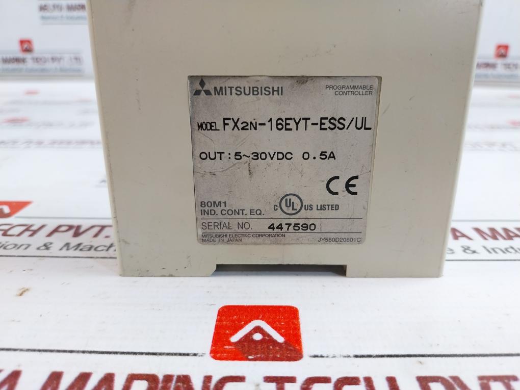 Mitsubishi Electric Fx2N-16Eyt-ess/Ul Extension Modular Unit W/ 16 Transistor Output 5-30Vdc