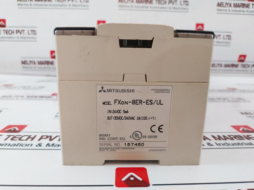 Mitsubishi Electric Fx2N-16Mr-es/Ul Programmable Controller 100-240Vac 50/60Hz