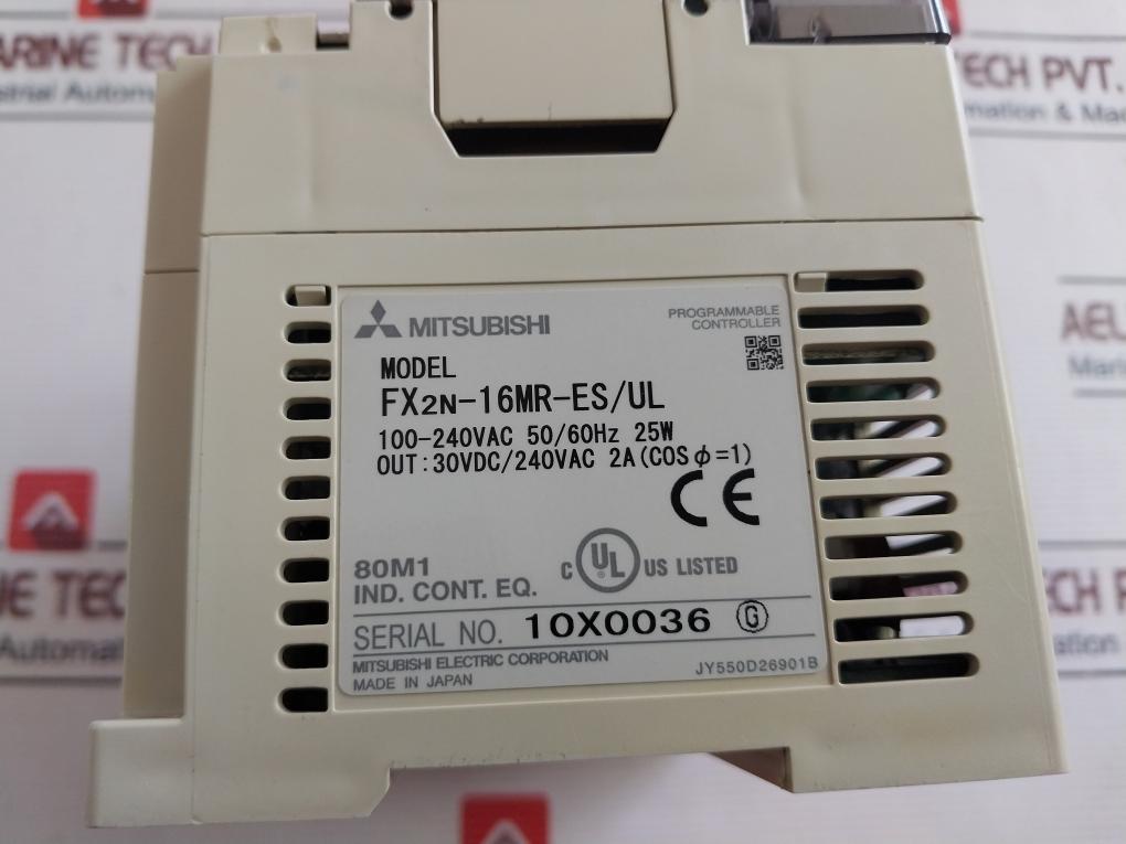 Mitsubishi Electric Fx2N-16Mr-es/Ul Programmable Controller 50/60Hz