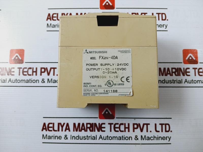 Mitsubishi Electric Fx2N-4Da Analog Output Block Jy550D2080C