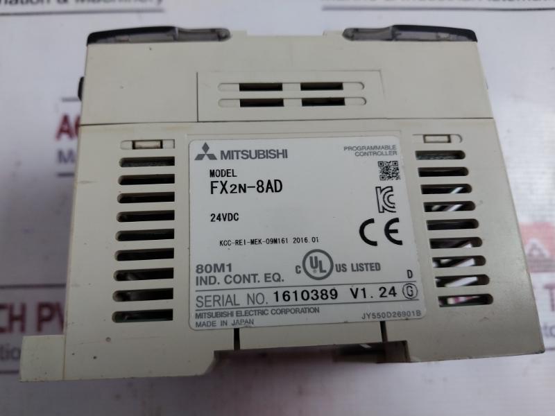 Mitsubishi Electric Fx2N-8Ad Programmable Controller 24Vdc