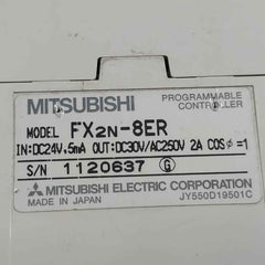 Mitsubishi Electric Fx2N-8Er Plc Expansion Module Dc30V/Ac250V 2A Jy550D19501C