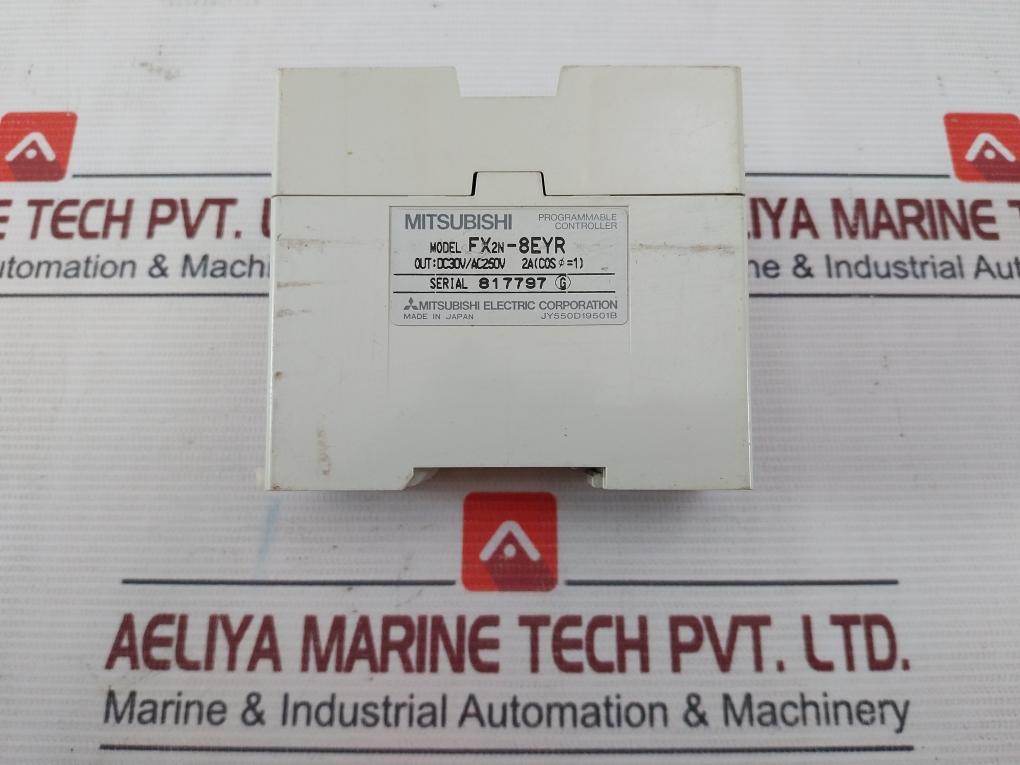 Mitsubishi Electric Fx2N-8Eyr Plc Digital I/O Module Dc30V/Ac250V 2A