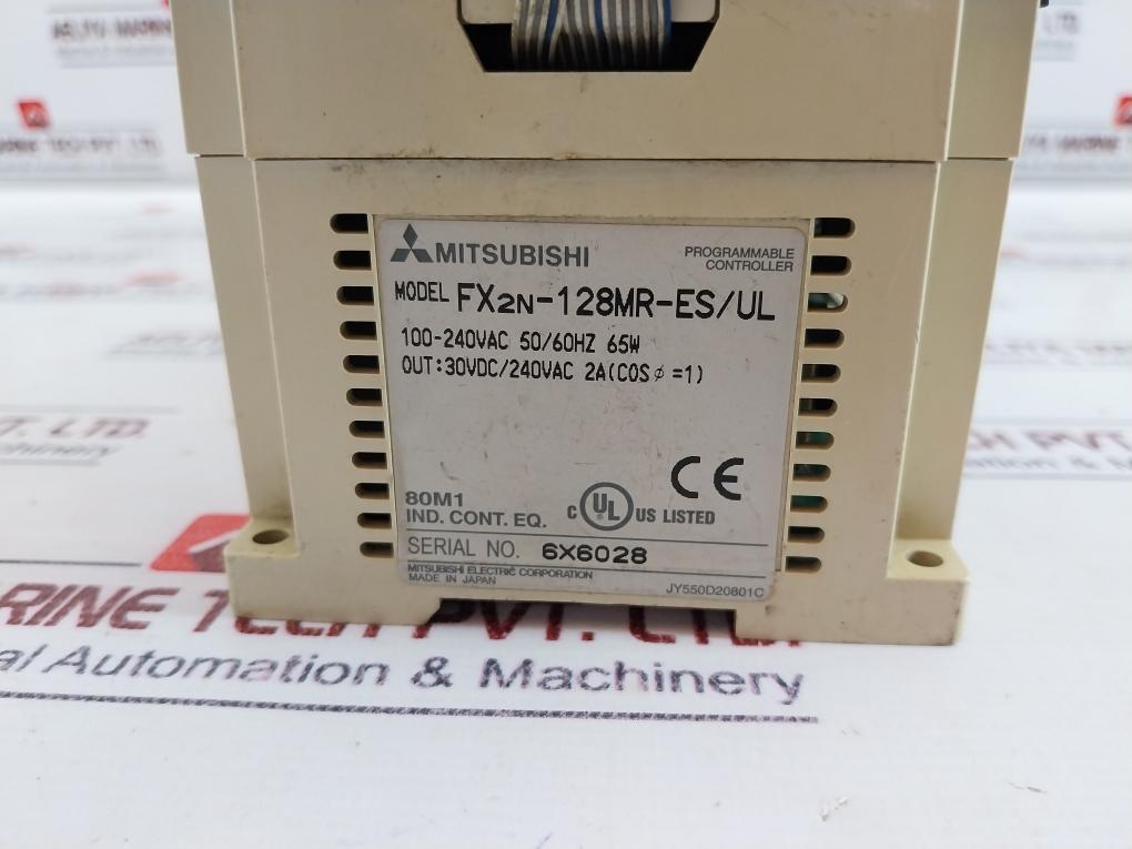 Mitsubishi Electric Fx2N-128Mr-es/Ul Plc Module 100-240Vac 65W