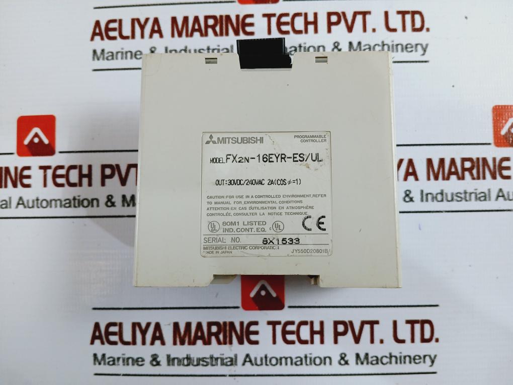 Mitsubishi Electric Fx2n-16eyr-es/ul Programmable Controller 30vdc/240vac 2a