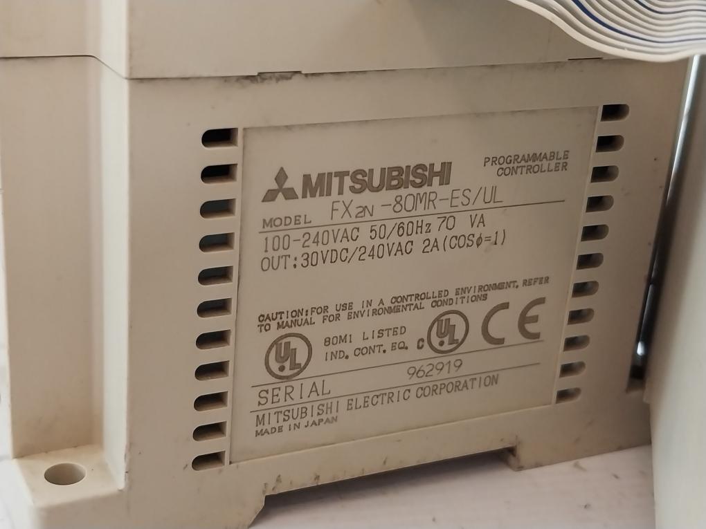 Mitsubishi Electric Fx2n-80mr-es/ul Programmable Controller W/ Module Set