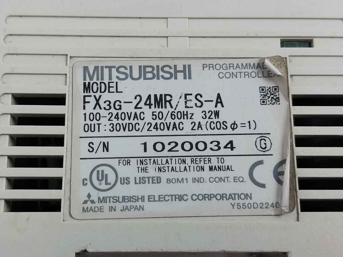 Mitsubishi Electric Fx3G-24Mr/Es-a Programmable Logic Controller
