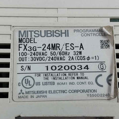 Mitsubishi Electric Fx3G-24Mr/Es-a Programmable Logic Controller