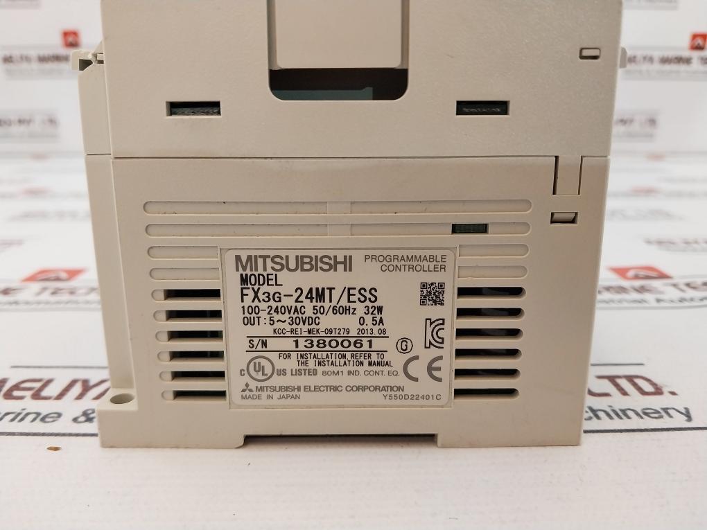 Mitsubishi Electric Fx3G-24Mt/Ess Programmable Controller 100-240Vac 50/60Hz