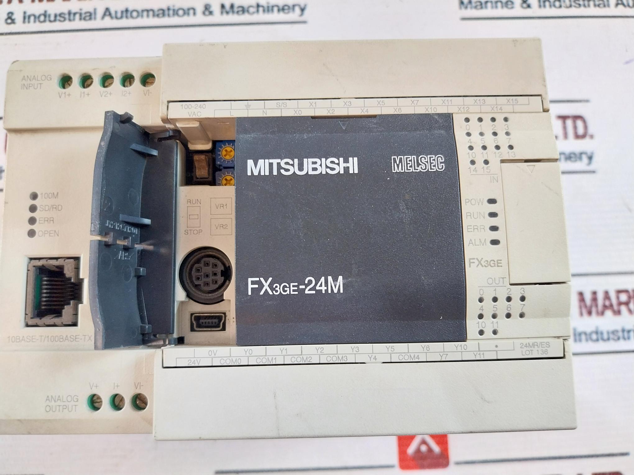 Mitsubishi Electric FX3GE-24MR/ES Programmable Controller 50/60Hz