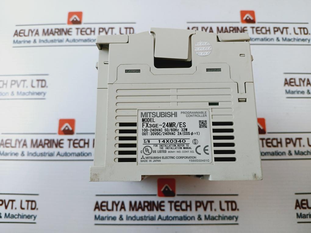 Mitsubishi Electric Fx3Ge-24Mr/Es Programmable Controller Fx3U-485Adp-mb