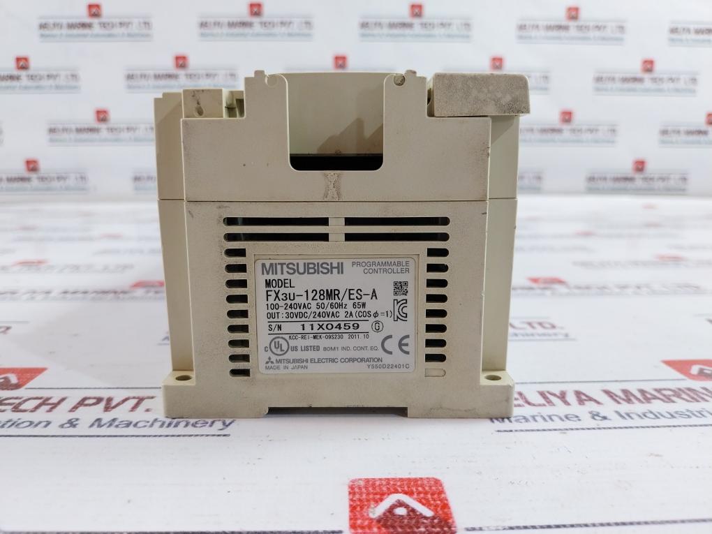 Mitsubishi Electric Fx3U-128Mr/Es-a Programmable Controller 100-240Vac 50/60Hz