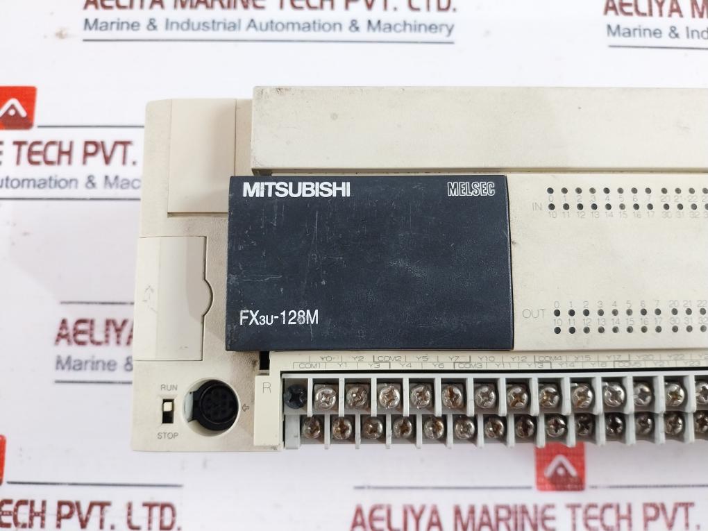 Mitsubishi Electric Fx3U-128Mr/Es-a Programmable Controller 100-240Vac 50/60Hz