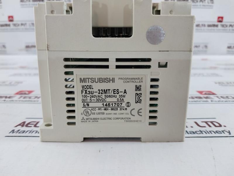 Mitsubishi Electric Fx3U-32Mt/Es-a Programmable Controller 100-240Vac 50/60Hz 35W