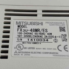 Mitsubishi Electric Fx3U-48Mr/Es Programmable Controller 100-240Vac 50/60Hz 40W