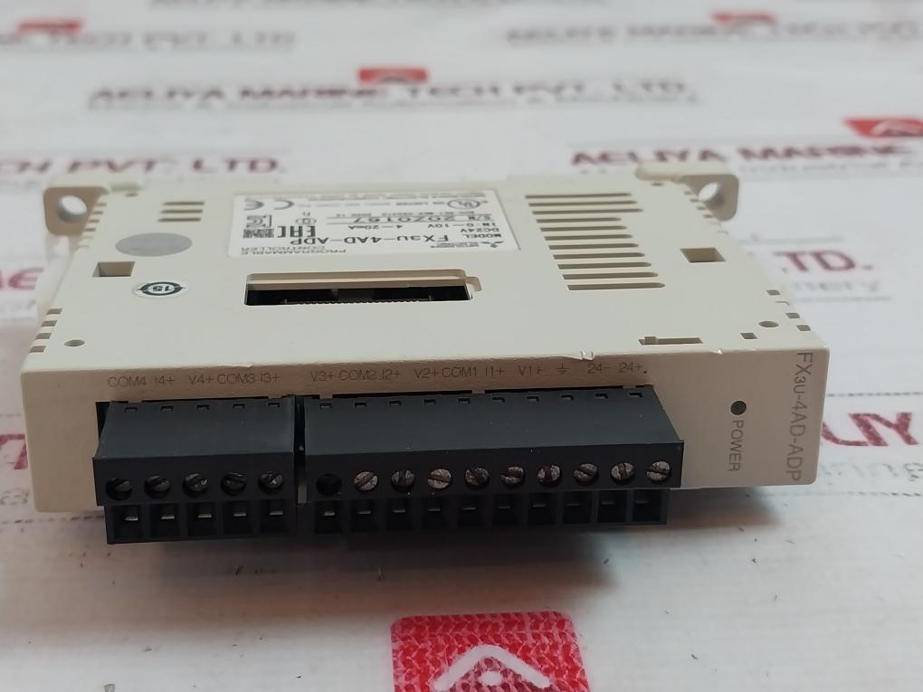 Mitsubishi Electric Fx3U-4Ad-adp Plc Analog Input Module Dc24V