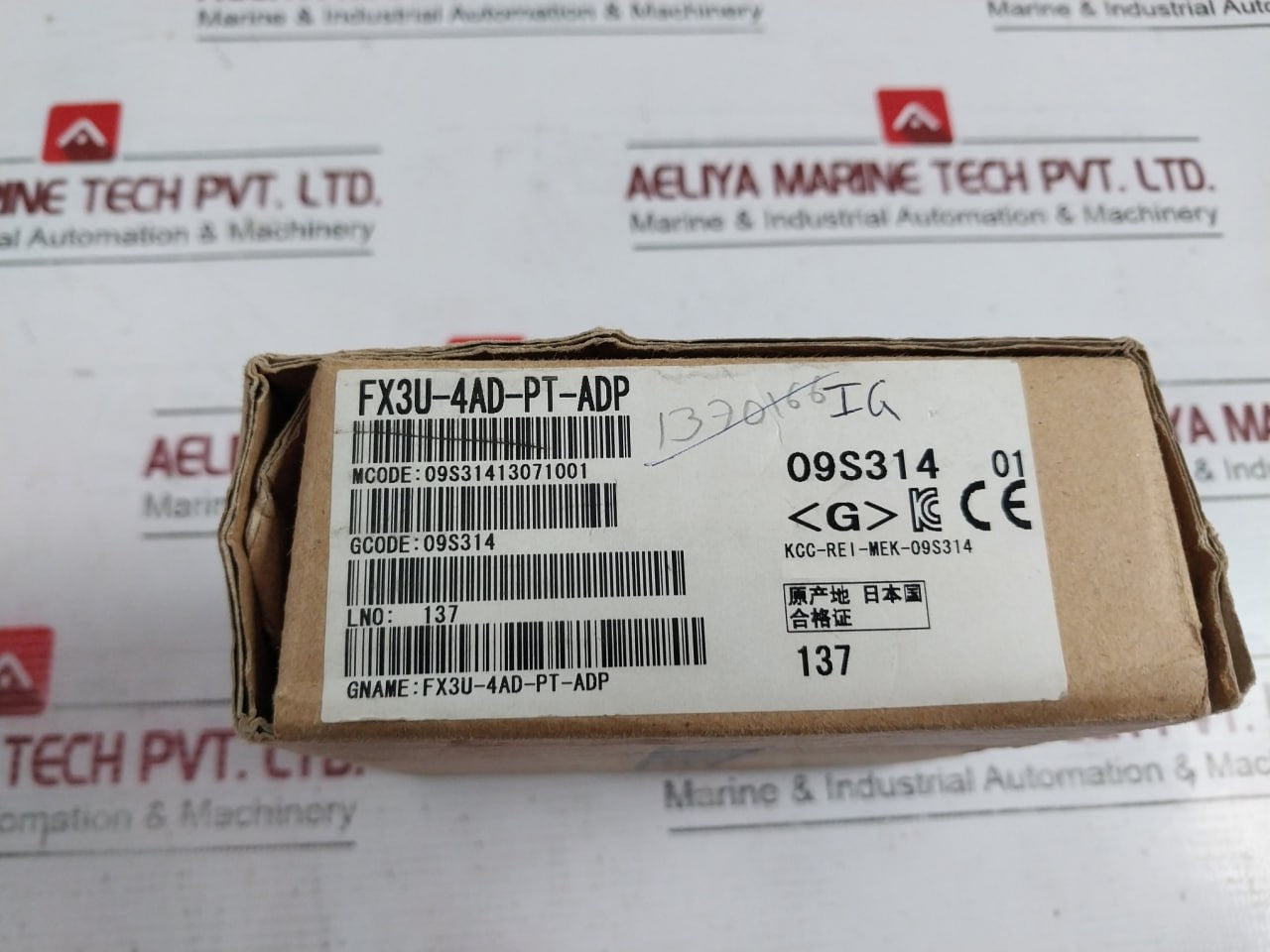 Mitsubishi Electric Fx3U-4Ad-pt-adp Analog Input Module Pt100 Dc24V