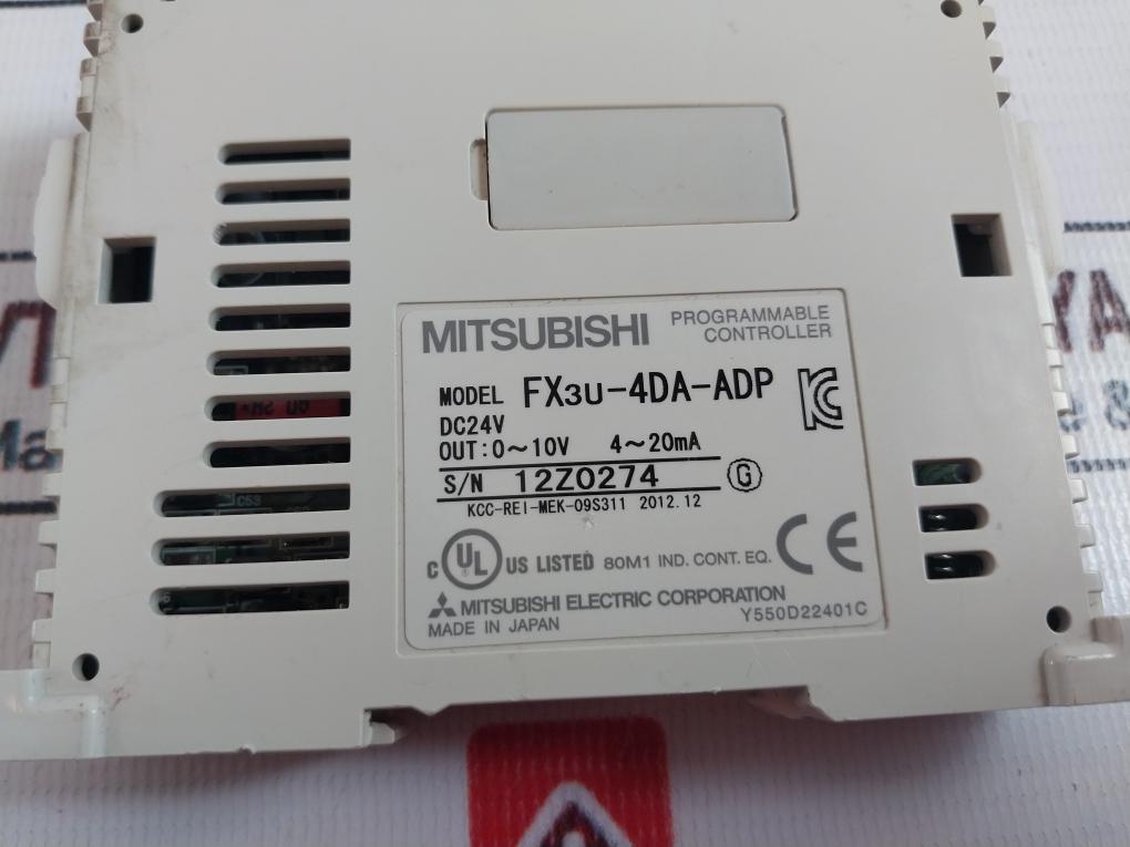 Mitsubishi Electric Fx3U-4Da-adp Programmable Controller