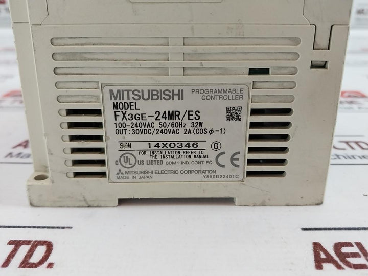 Mitsubishi Electric Fx3ge-24mr/es Programmable Controller Y550d22401c
