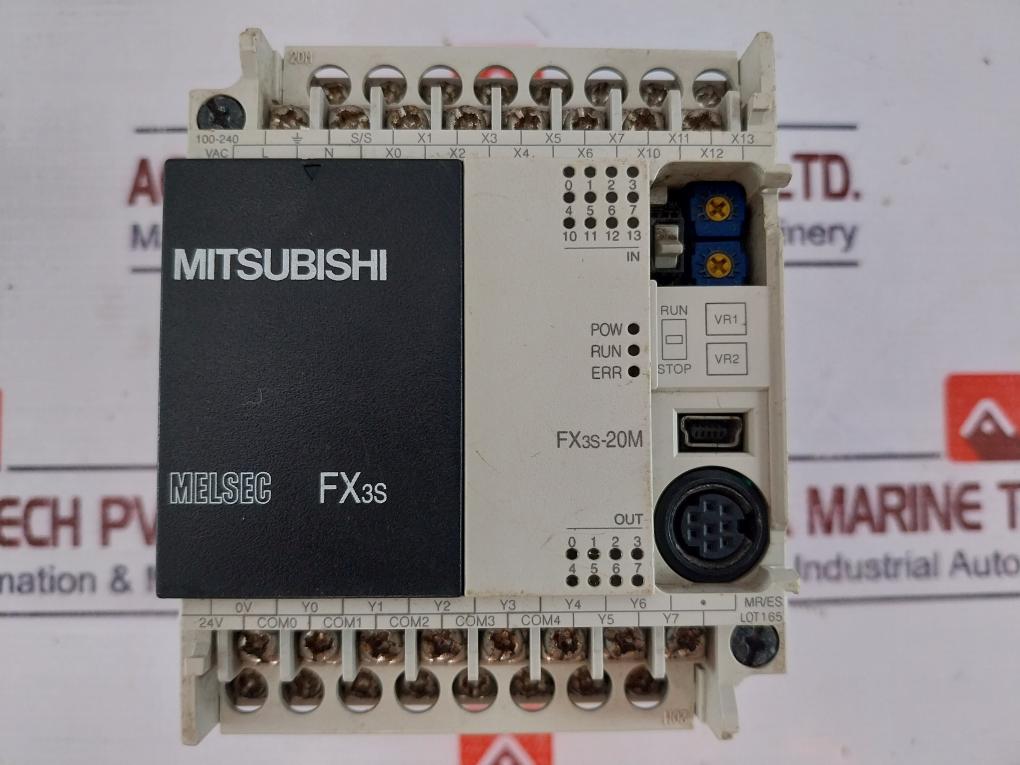 Mitsubishi Electric Fx3s-20mr/es Programmable Controller 100-240vac 20w